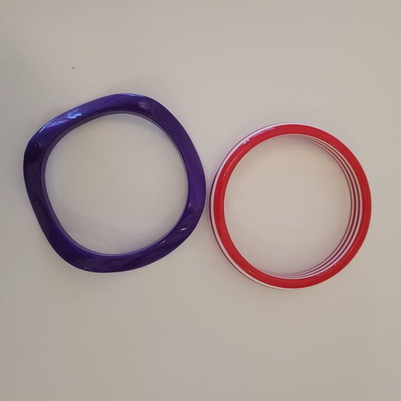 1980s Plastic Bangles/Bracelets - Picture 3 of 4